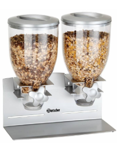 Double mill cereal dispenser - Capacity 2 x 3.5 l -...