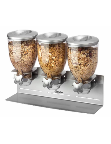 Dispenser per cereali triplo a mulino -...