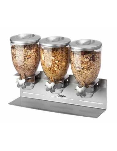Dispensador de cereales con triple molino -...
