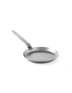 Pan for crepes - Made of laminated steel - Welded handle...