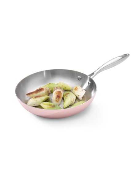 Padella per frittura - Serie Rame - Manico rivettato - mm Ø 240 x 50h