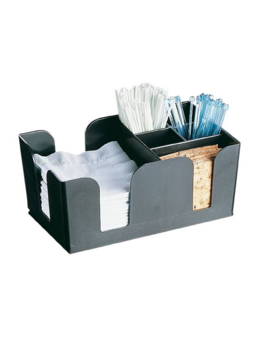 Object holder - Unbreakable plastic - Wipes, spoons and more - Dimensions 24.1 x 15.4 x 10.6 h cm