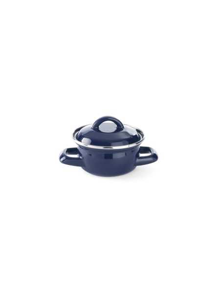 Tegame per minestra/sugo - In acciaio inox smaltato - Con coperchio - Dimensioni varie