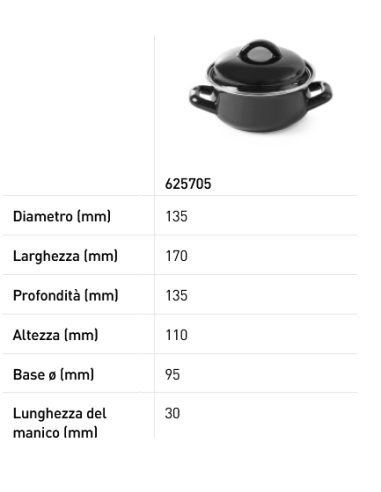 Tegame per minestra/sugo - In acciaio inox...