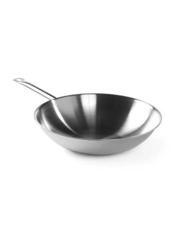 Padella "Wok" 3-PLY - Fondo piatto - Senza...