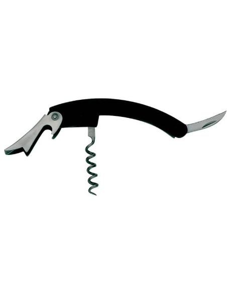 Waiter knife - AISI 420 steel blade - Rubberized handle - Dimensions 29 cm