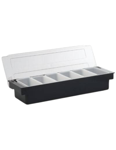 Porta condimenti in plastica - 6 comparti -...
