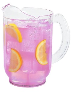 Polycarbonate jug - 0.95 liters - Dimensions 10.4 x 10.4... 2