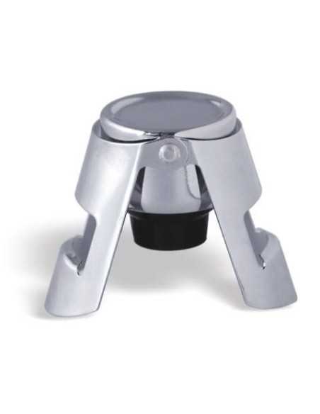 Tapón para champán de acero inoxidable - Diámetro 3 cm - Alto 5,5 cm