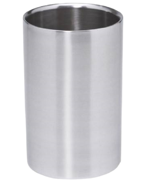 Portabotellas isotérmico - Acero inoxidable - Doble pared - Dimensiones cm 10,5 Ø x 18,5h