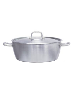 Couscussiera bombata - In acciaio inox - 2 maniglie inox...