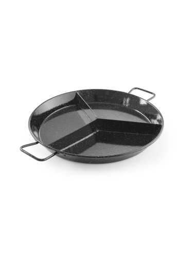 Padella "Paella" - Smaltata - Con scomparti -...