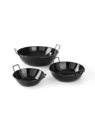 Deep frying pan - Enamelled - Without lid -...