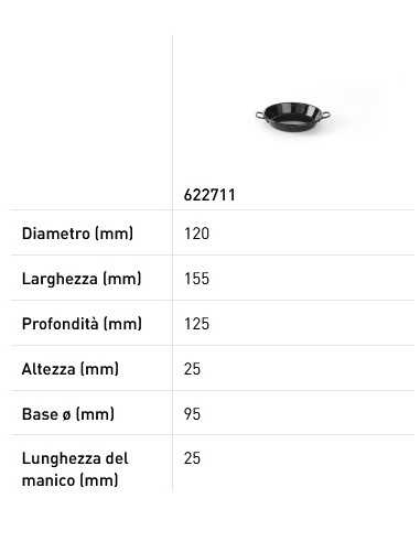 Enamelled pan - Without lid - Various sizes