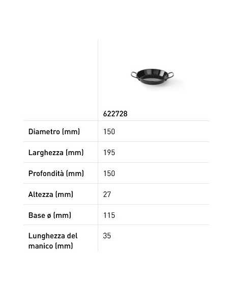 Enamelled pan - Without lid - Various sizes