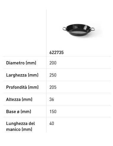 Enamelled pan - Without lid - Various sizes