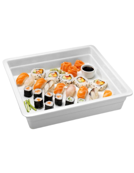 White GN 2/3 tray - Dimensions cm 35.3 x 32.5 x 6.5 h