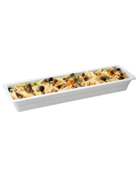 Bacinella GN 2/4 bianca - Dimensioni cm 16.2 x 53 x 6.5 h
