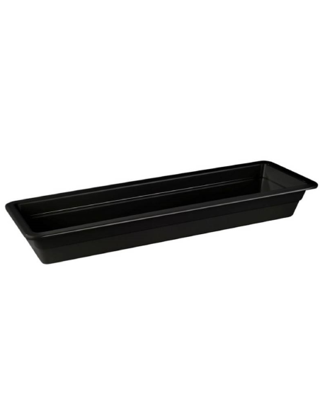 Bacinella GN 2/4 nera- Dimensioni cm 16.2 x 53 x 6.5 h