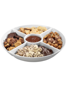 Tray with 5 compartments - Dimensions cm 38 x 6.5 h