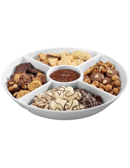 Tray with 5 compartments - Dimensions cm 38 x 6.5 h