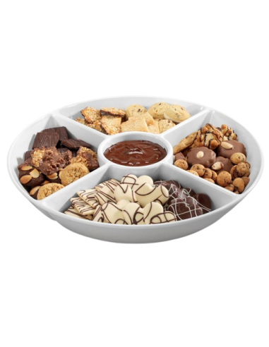 Bandeja con 5 compartimentos - Dimensiones cm...
