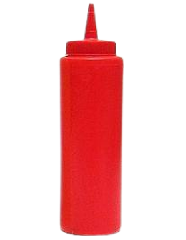Tarro de polietileno - Color rojo - Capacidad...