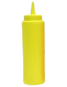 Tarro de polietileno - Color amarillo - Capacidad 230 ml