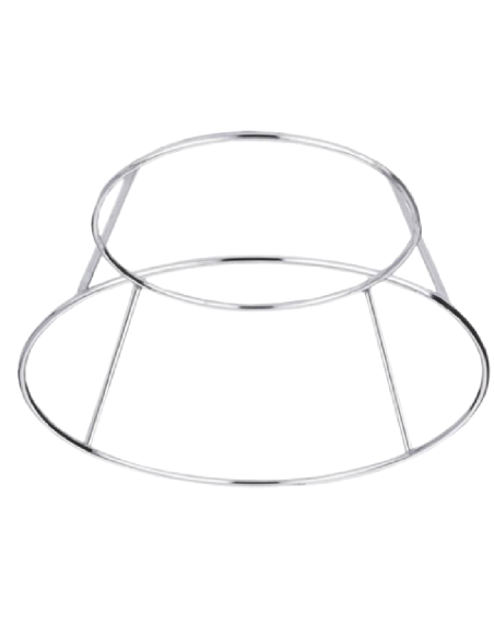 Alzata - Per vassoio per frutti di mare - Acciaio inox - Dimensioni cm Ø 25/20x 19h
