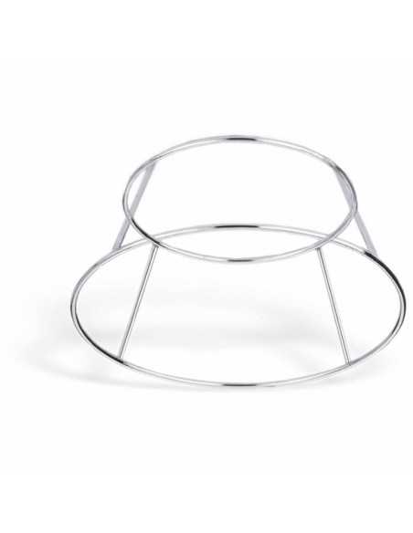 Soporte - Para bandeja de marisco - Acero inoxidable - Dimensiones cm Ø 25/20x 19h