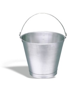 Secchio con base graduato - Acciaio inox - 12 litri -...
