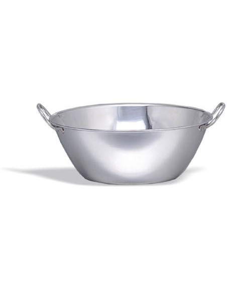 Flat bottom bowl - Stainless steel