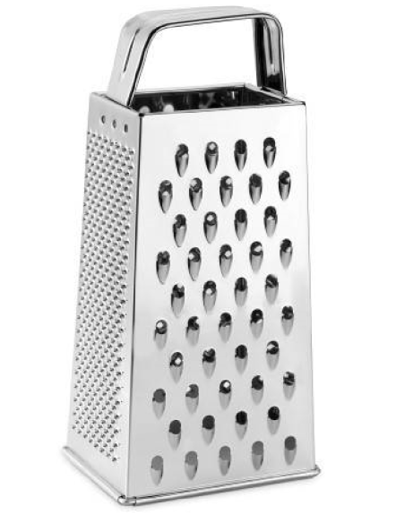 Rallador 4 cortes - Acero inoxidable - Alto 20 cm