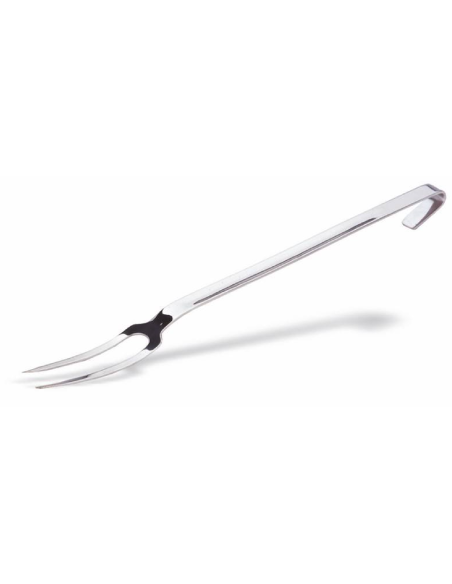 Forchettone 2 denti - Acciaio inox - Lunghezza manico 47 cm