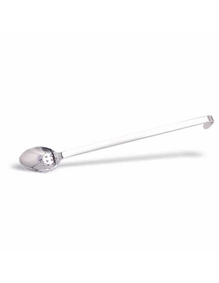 One-piece perforated spoon - Stainless steel - Handle length 37 cm