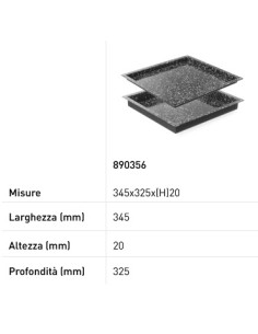 Teglia Gastronorm GN 2/3 - Smaltata - Altezze varie - mm... 2