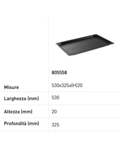 Gastronorm tray GN 1/1 - Non-stick - Various heights - mm... 2