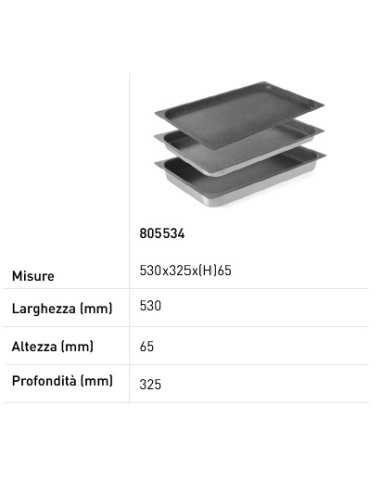 Bandeja Gastronorm GN 1/1 - Antiadherente -...