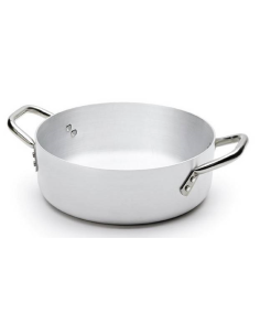 Low saucepan - For induction - 2 handles - Aluminum