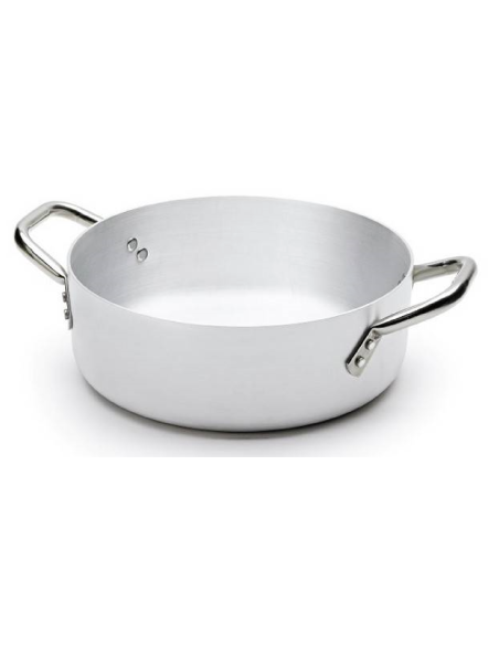 Cacerola baja - Para inducción - 2 asas - Aluminio