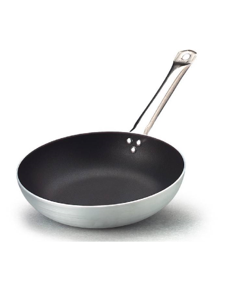 Padella - Alluminio - Svasata - Antiaderente - Manico acciaio inox