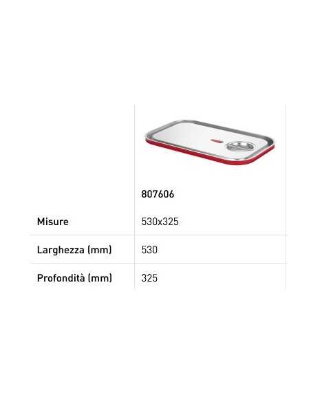 Lid for GN 1/1 trays - Budget Line - With silicone edge - Stainless steel - mm 530 x 325