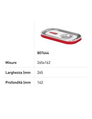 Coperchio per teglie GN 1/4 - Linea Budget Line...
