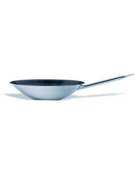 Sartén - Acero - Antiadherente - Para wok - Fondo plano - Dimensiones ø36cm