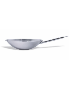 Sartén - Acero - Para wok - Fondo redondo - Dimensiones... 2