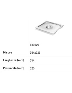 Lid for GN 2/3 trays - With recesses for handles -... 2