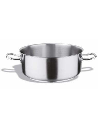 Low saucepan - Stainless steel - 2 handles
