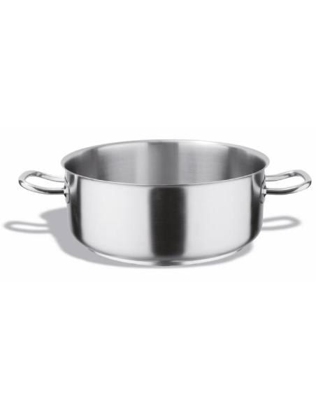 Low saucepan - Stainless steel - 2 handles