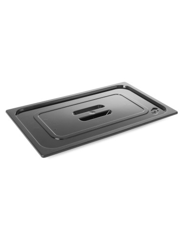 Lid for GN 1/6 trays - In black polycarbonate - mm 176 x 162