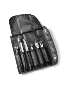 Set coltelli da intaglio - 6 pezzi - In custodia - mm 280...